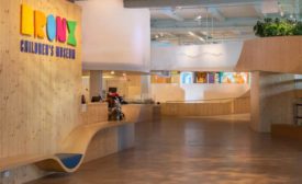A photo of the lobby of the Bronx Children's Museum